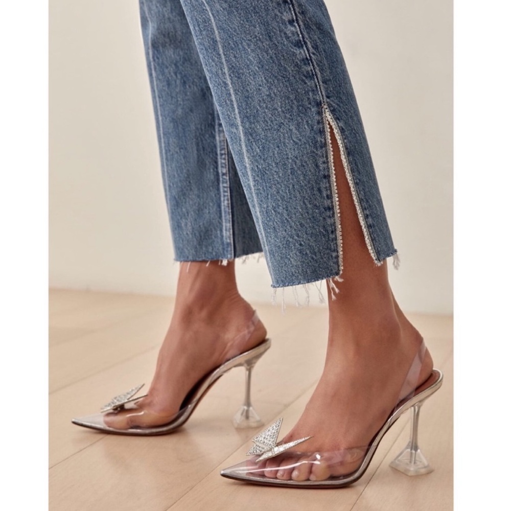 REFORMATION Gem Slit Hem Jeans